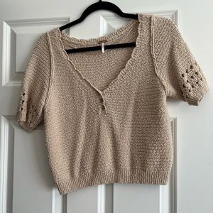 Free People cropped sweater shirt (S)
